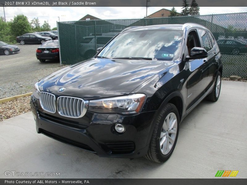 Jet Black / Saddle Brown 2017 BMW X3 xDrive28i