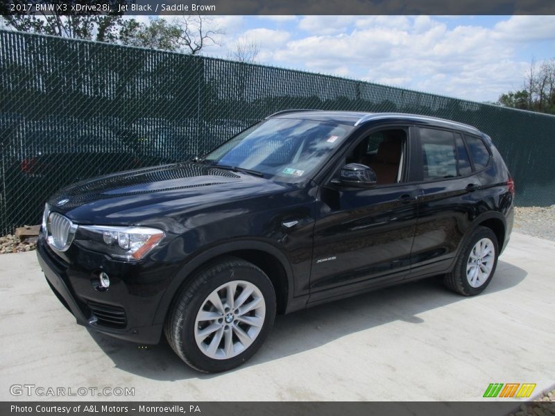 Jet Black / Saddle Brown 2017 BMW X3 xDrive28i