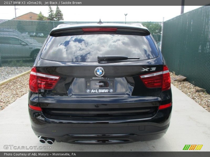 Jet Black / Saddle Brown 2017 BMW X3 xDrive28i