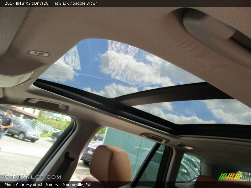 Jet Black / Saddle Brown 2017 BMW X3 xDrive28i