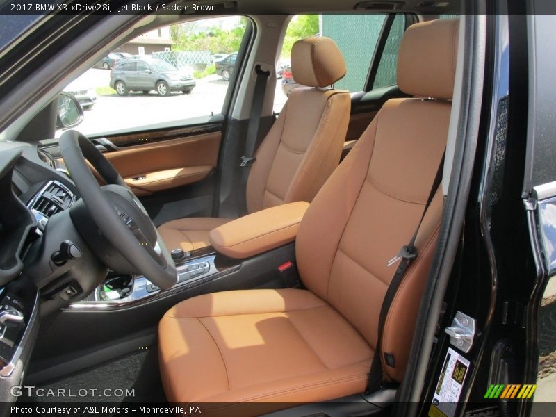  2017 X3 xDrive28i Saddle Brown Interior