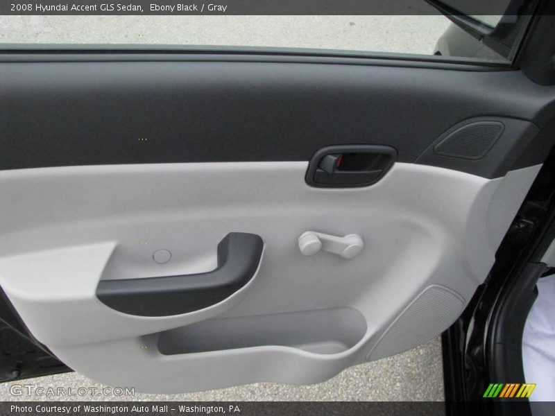 Ebony Black / Gray 2008 Hyundai Accent GLS Sedan