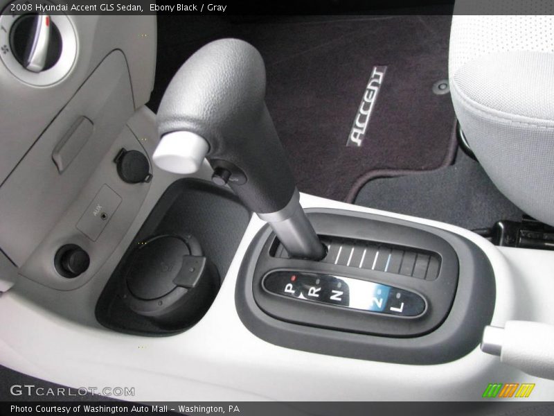 Ebony Black / Gray 2008 Hyundai Accent GLS Sedan