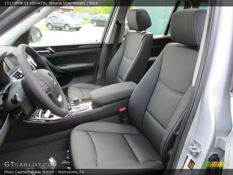 Mineral Silver Metallic / Black 2017 BMW X3 xDrive28i