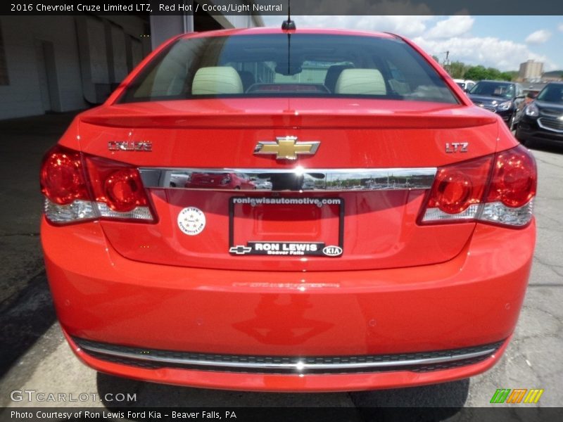 Red Hot / Cocoa/Light Neutral 2016 Chevrolet Cruze Limited LTZ