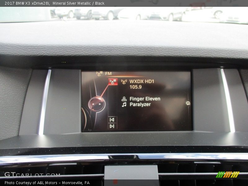 Mineral Silver Metallic / Black 2017 BMW X3 xDrive28i