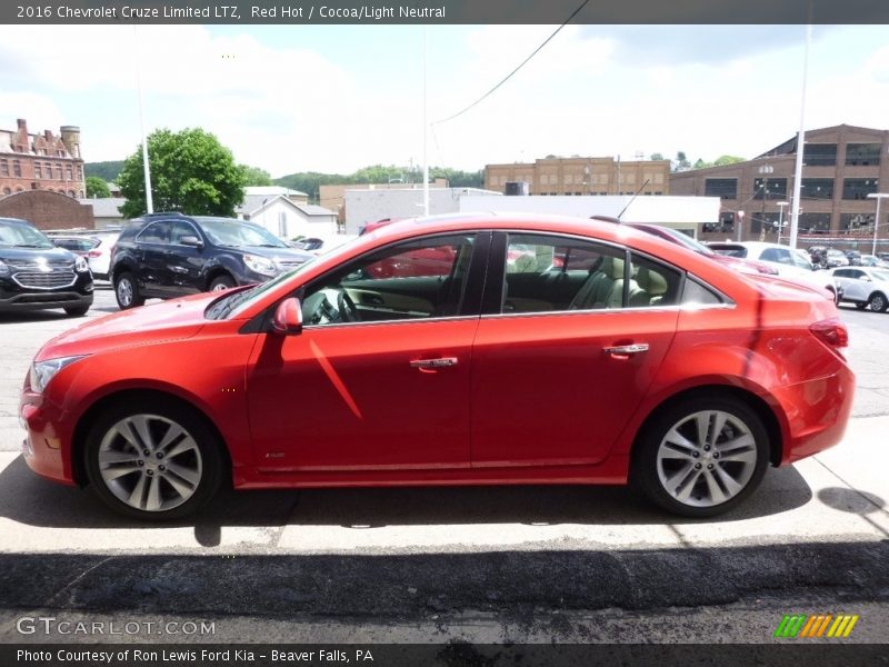 Red Hot / Cocoa/Light Neutral 2016 Chevrolet Cruze Limited LTZ