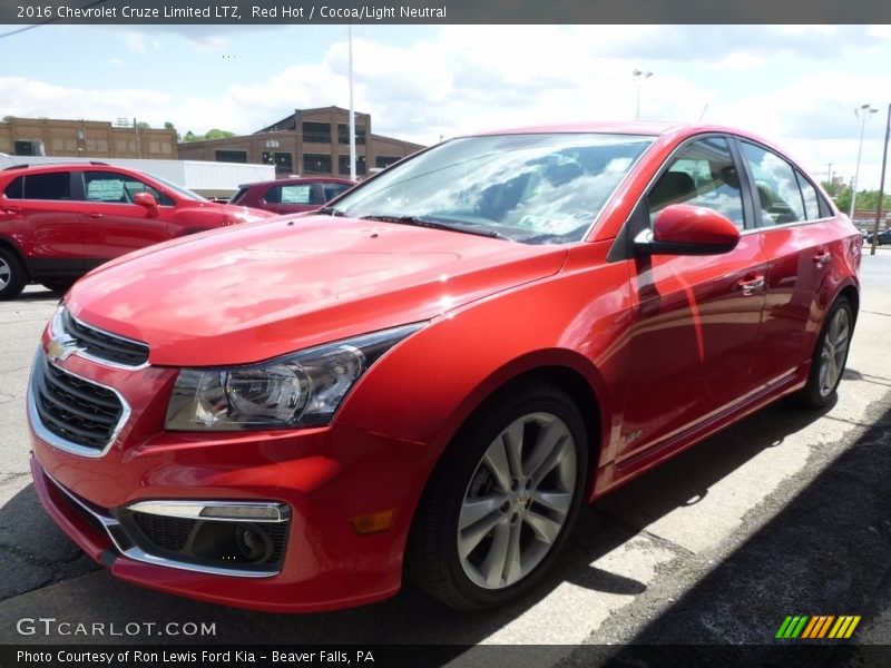 Red Hot / Cocoa/Light Neutral 2016 Chevrolet Cruze Limited LTZ