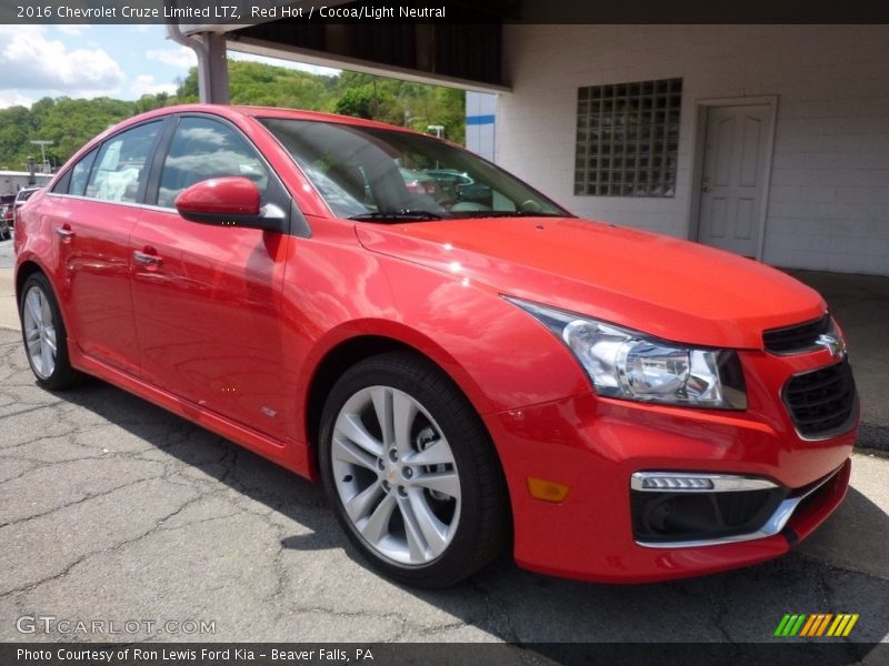 Red Hot / Cocoa/Light Neutral 2016 Chevrolet Cruze Limited LTZ