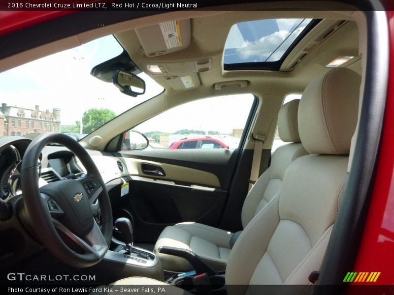 Red Hot / Cocoa/Light Neutral 2016 Chevrolet Cruze Limited LTZ
