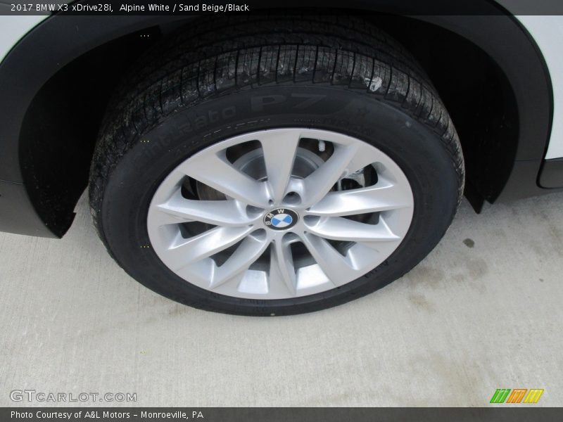 Alpine White / Sand Beige/Black 2017 BMW X3 xDrive28i