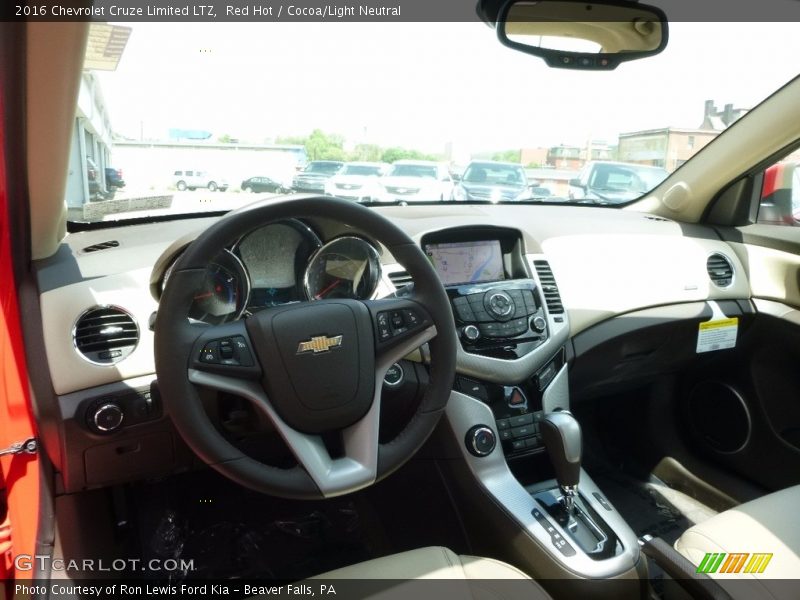 Red Hot / Cocoa/Light Neutral 2016 Chevrolet Cruze Limited LTZ