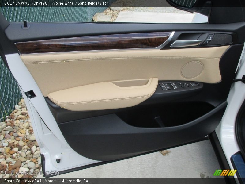 Alpine White / Sand Beige/Black 2017 BMW X3 xDrive28i