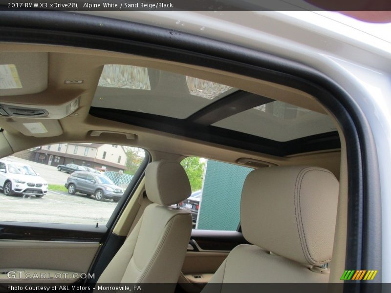Alpine White / Sand Beige/Black 2017 BMW X3 xDrive28i