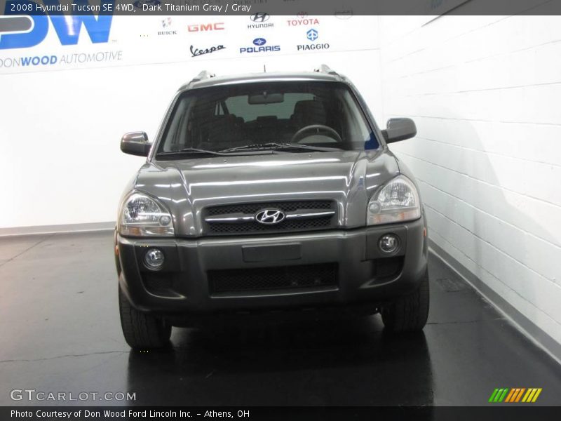 Dark Titanium Gray / Gray 2008 Hyundai Tucson SE 4WD
