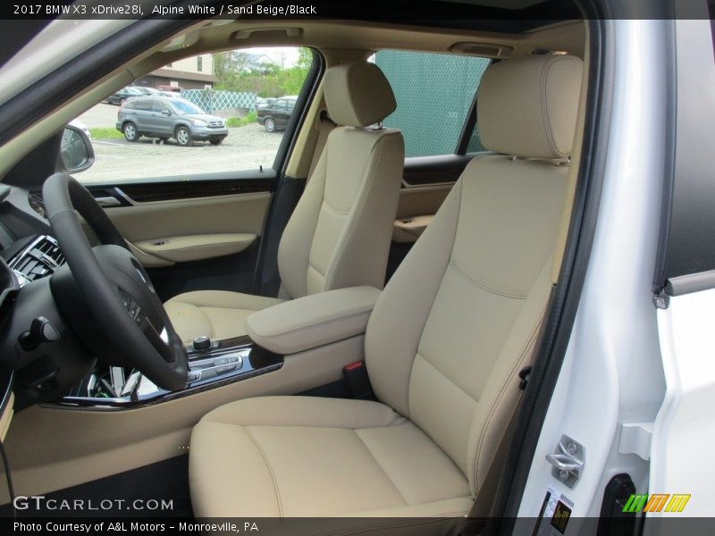 Alpine White / Sand Beige/Black 2017 BMW X3 xDrive28i