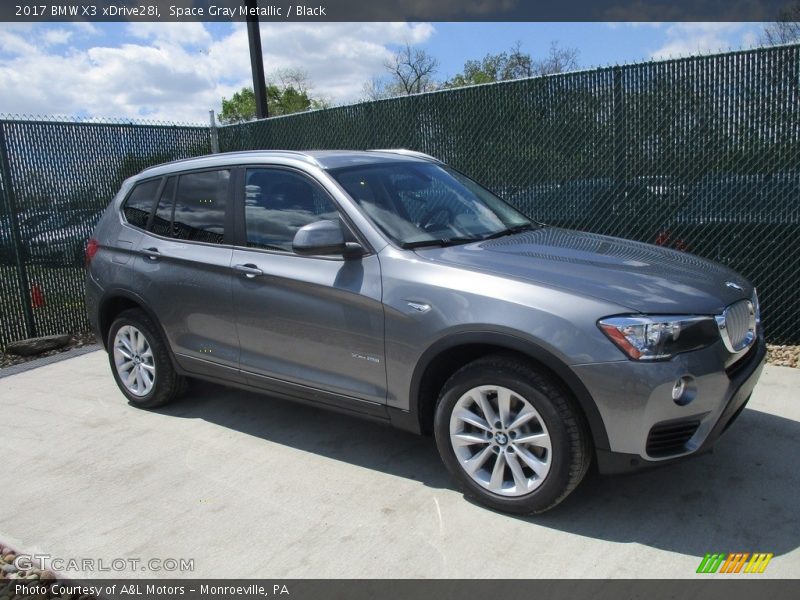 Space Gray Metallic / Black 2017 BMW X3 xDrive28i