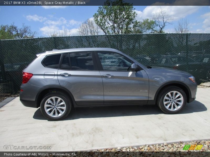 Space Gray Metallic / Black 2017 BMW X3 xDrive28i