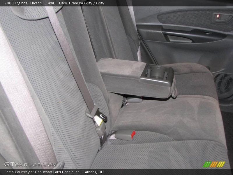 Dark Titanium Gray / Gray 2008 Hyundai Tucson SE 4WD