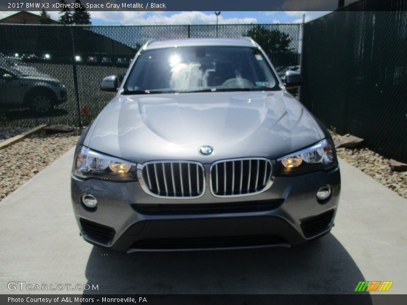 Space Gray Metallic / Black 2017 BMW X3 xDrive28i