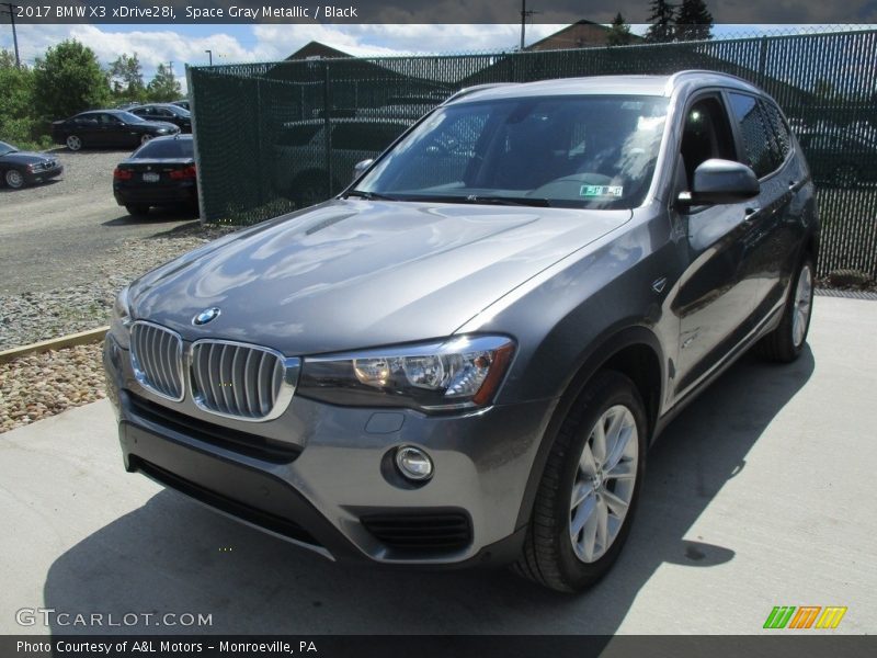 Space Gray Metallic / Black 2017 BMW X3 xDrive28i