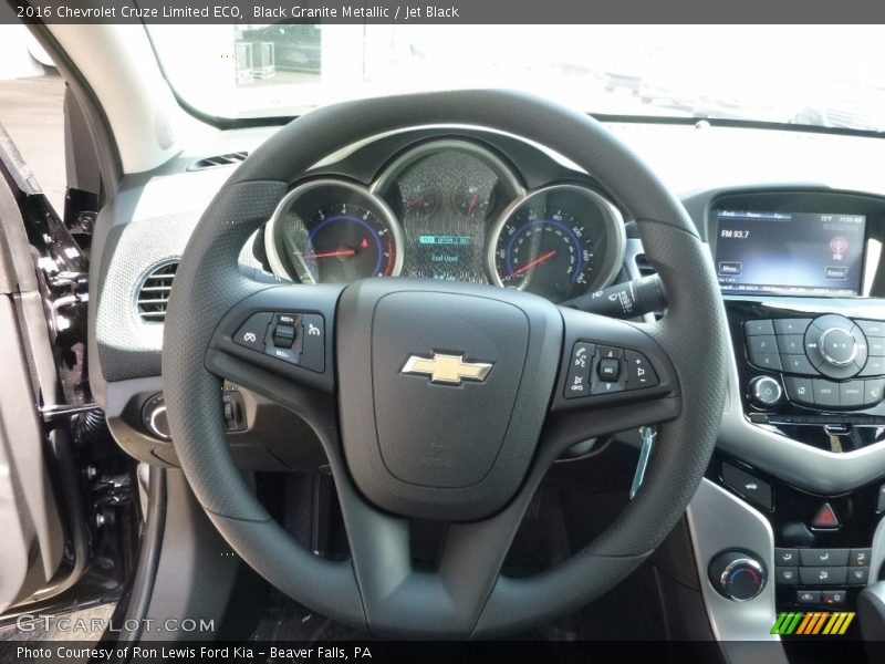 Black Granite Metallic / Jet Black 2016 Chevrolet Cruze Limited ECO