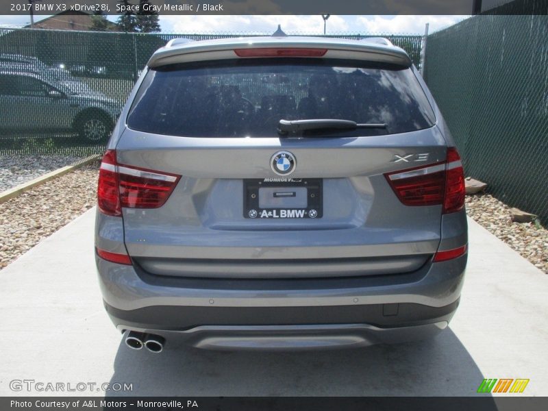 Space Gray Metallic / Black 2017 BMW X3 xDrive28i