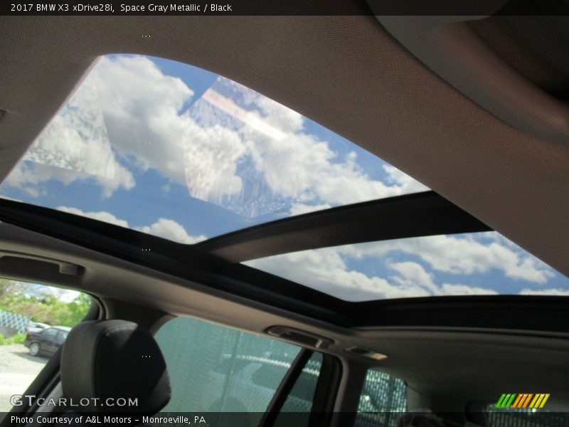 Space Gray Metallic / Black 2017 BMW X3 xDrive28i