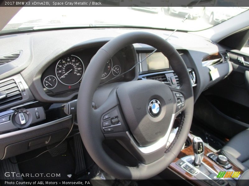 Space Gray Metallic / Black 2017 BMW X3 xDrive28i