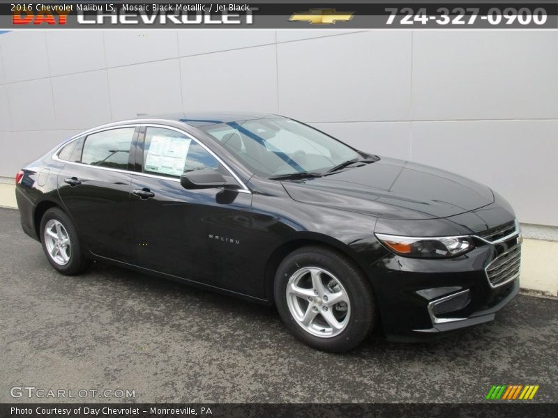 Mosaic Black Metallic / Jet Black 2016 Chevrolet Malibu LS