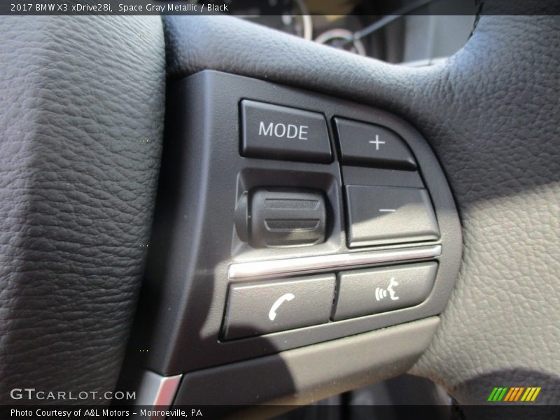 Space Gray Metallic / Black 2017 BMW X3 xDrive28i