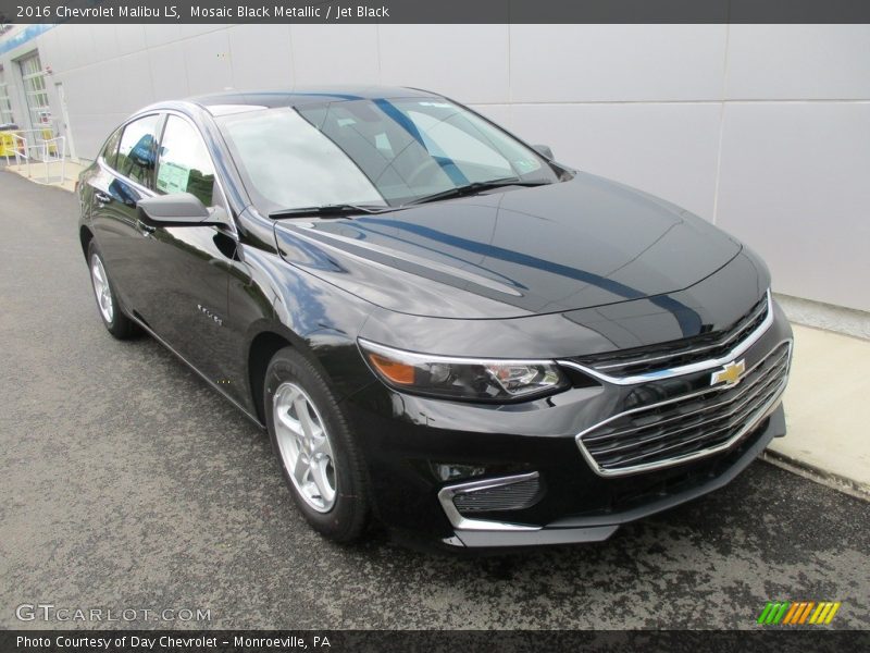 Mosaic Black Metallic / Jet Black 2016 Chevrolet Malibu LS