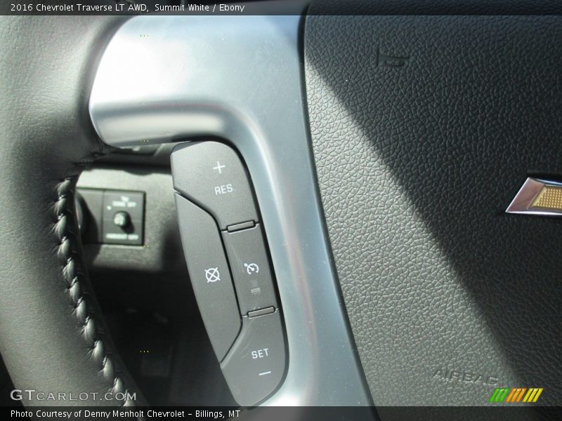 Summit White / Ebony 2016 Chevrolet Traverse LT AWD