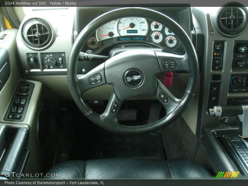 Yellow / Ebony 2004 Hummer H2 SUV