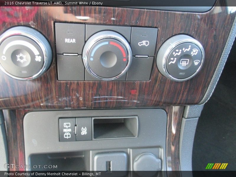 Summit White / Ebony 2016 Chevrolet Traverse LT AWD