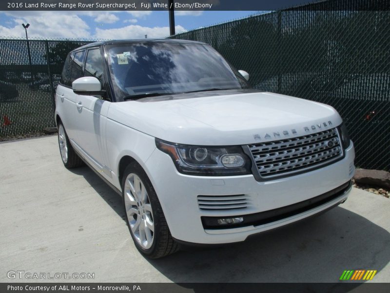 Fuji White / Ebony/Ebony 2016 Land Rover Range Rover Supercharged