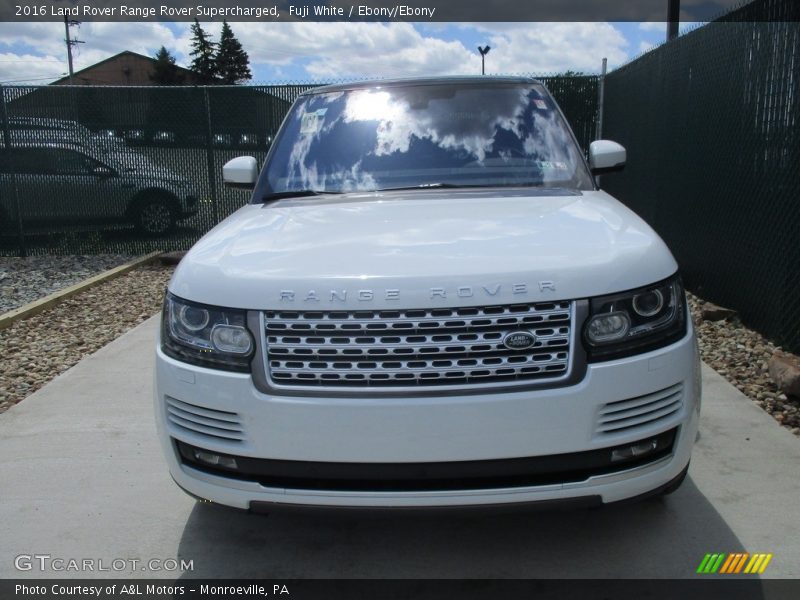 Fuji White / Ebony/Ebony 2016 Land Rover Range Rover Supercharged