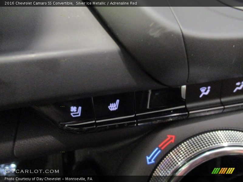 Silver Ice Metallic / Adrenaline Red 2016 Chevrolet Camaro SS Convertible