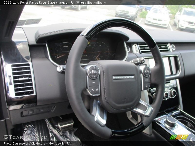 Fuji White / Ebony/Ebony 2016 Land Rover Range Rover Supercharged