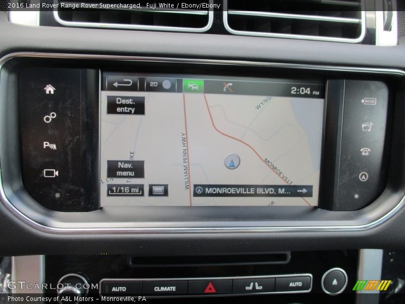 Fuji White / Ebony/Ebony 2016 Land Rover Range Rover Supercharged