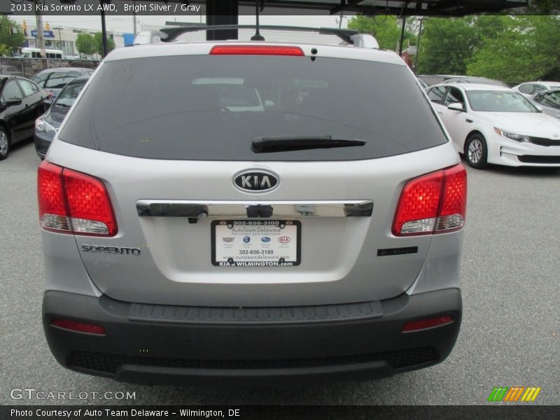 Bright Silver / Gray 2013 Kia Sorento LX AWD