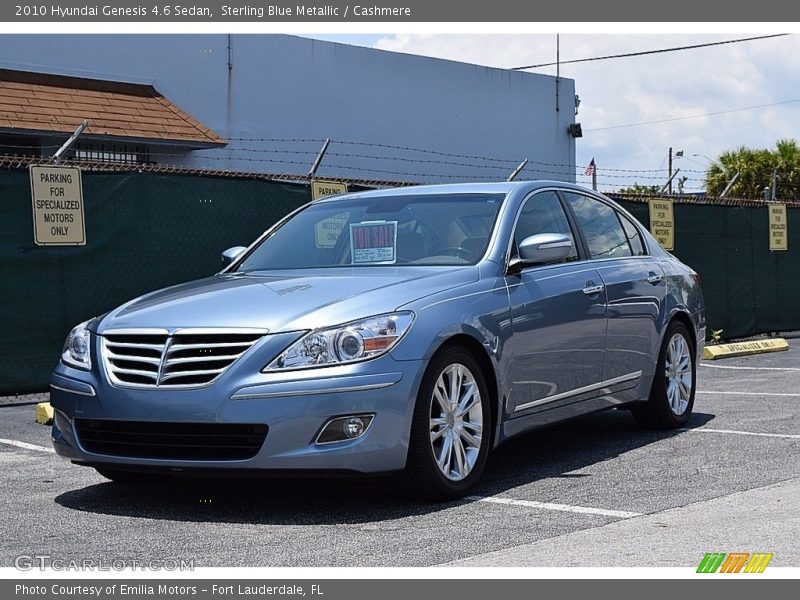 Sterling Blue Metallic / Cashmere 2010 Hyundai Genesis 4.6 Sedan
