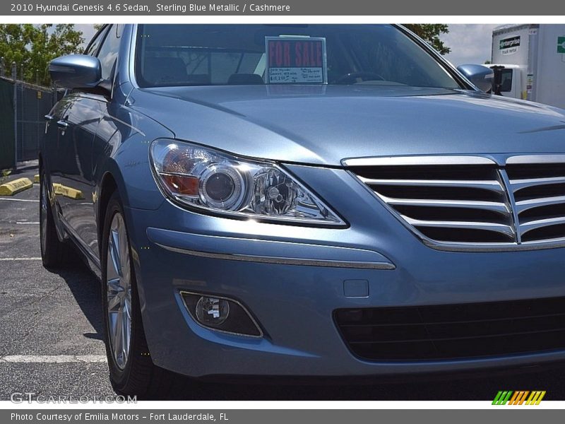Sterling Blue Metallic / Cashmere 2010 Hyundai Genesis 4.6 Sedan