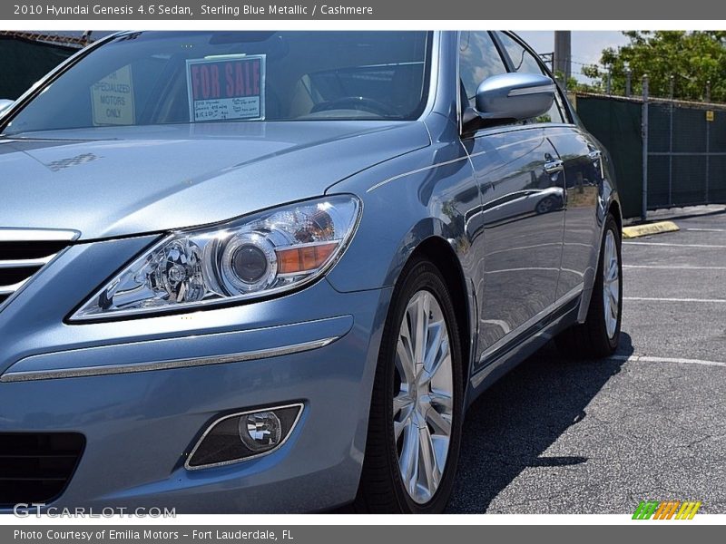 Sterling Blue Metallic / Cashmere 2010 Hyundai Genesis 4.6 Sedan