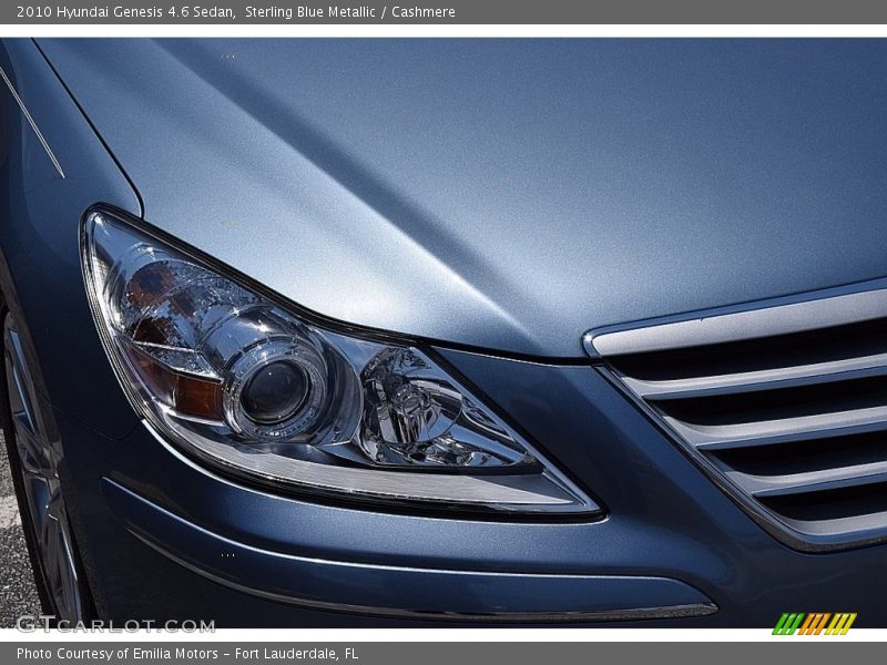 Sterling Blue Metallic / Cashmere 2010 Hyundai Genesis 4.6 Sedan