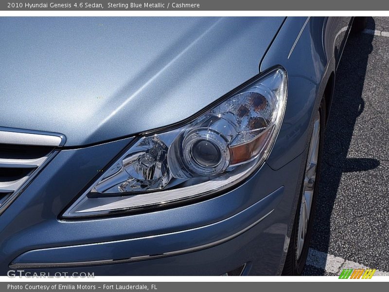 Sterling Blue Metallic / Cashmere 2010 Hyundai Genesis 4.6 Sedan