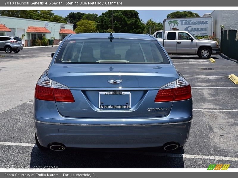 Sterling Blue Metallic / Cashmere 2010 Hyundai Genesis 4.6 Sedan