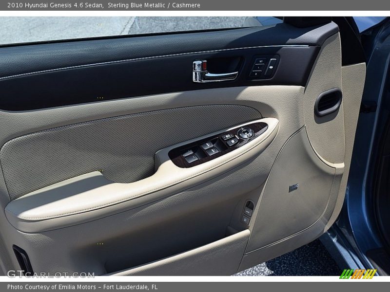 Sterling Blue Metallic / Cashmere 2010 Hyundai Genesis 4.6 Sedan