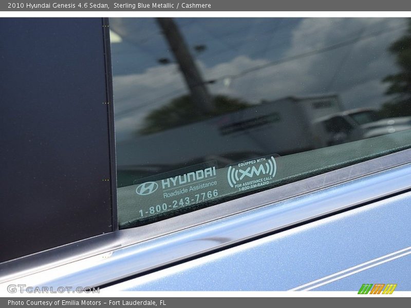 Sterling Blue Metallic / Cashmere 2010 Hyundai Genesis 4.6 Sedan