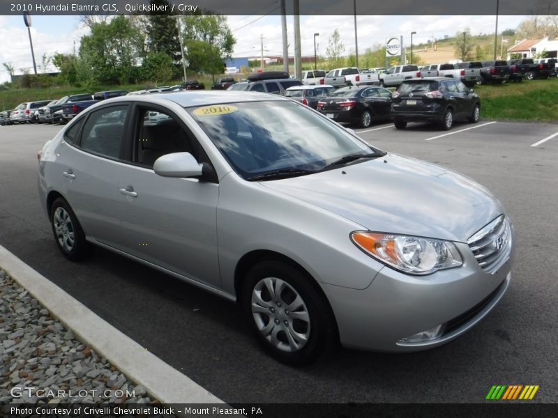 Quicksilver / Gray 2010 Hyundai Elantra GLS